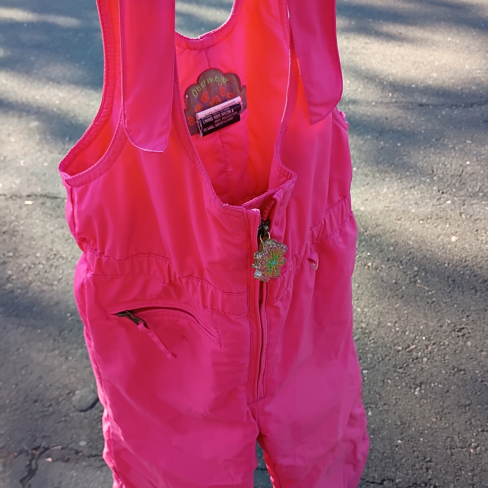 Obermeyer Bright Pink I-Grow Snow Bib